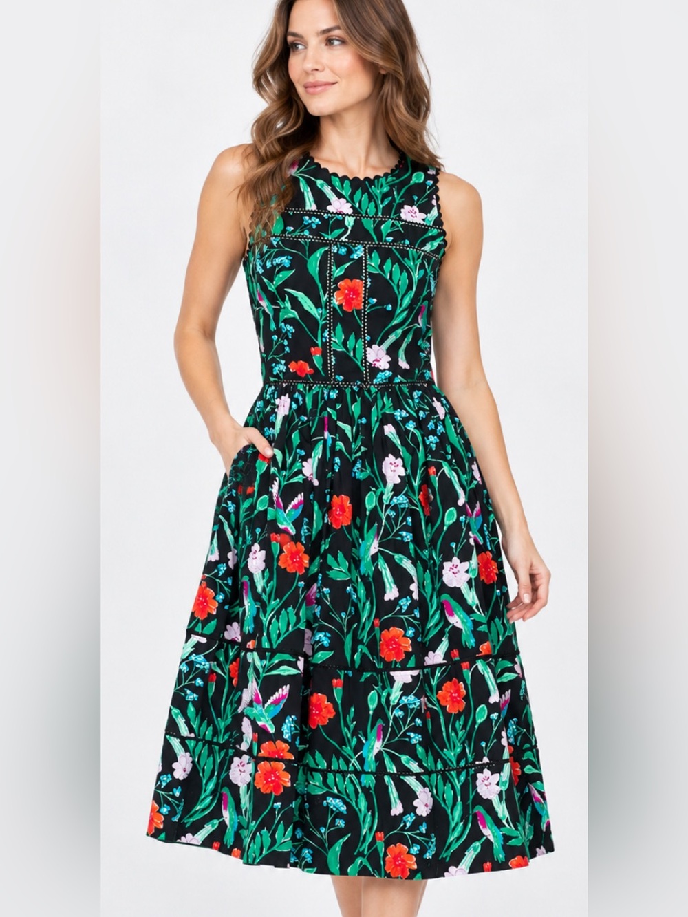 Kate Spade new Poppy Floral Dress Size 10 Like New